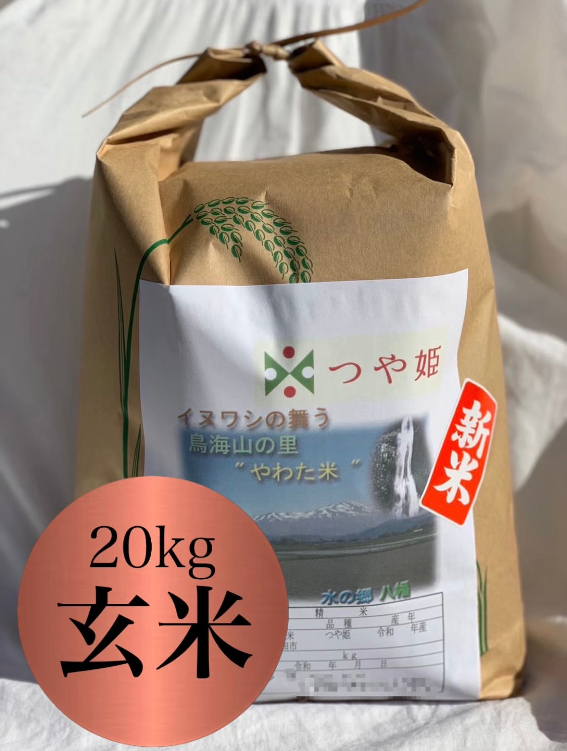 つや姫【特別栽培米】20kg 玄米　送料込み