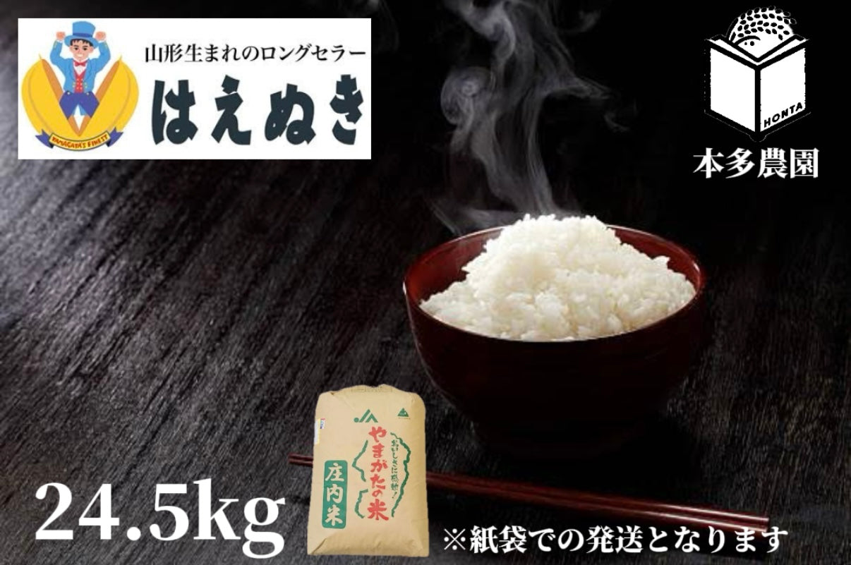 【定期便】はえぬき　24.5kg
